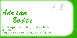 adrian bojti business card